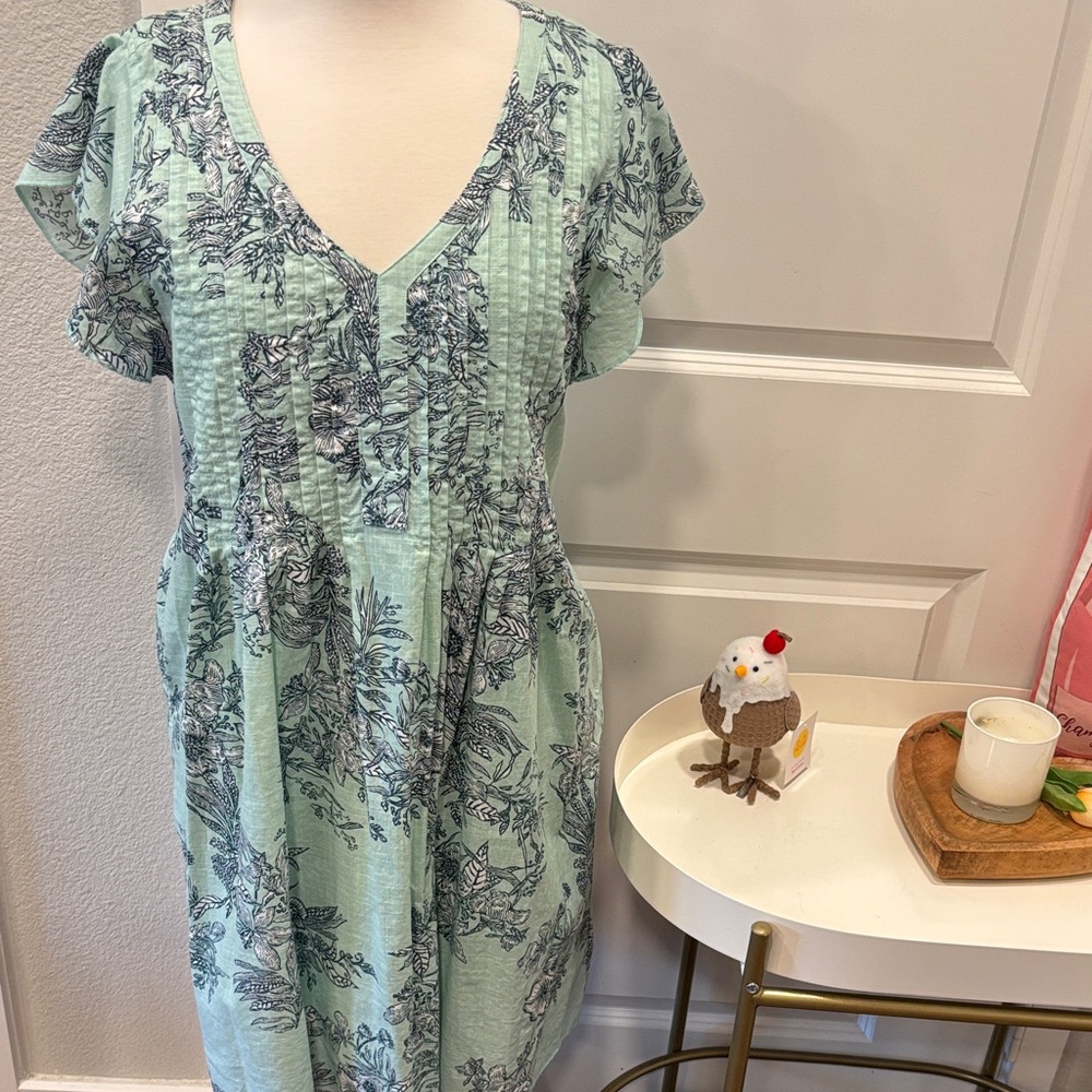 EUC Aventura Light Green Organic Cotton Dress